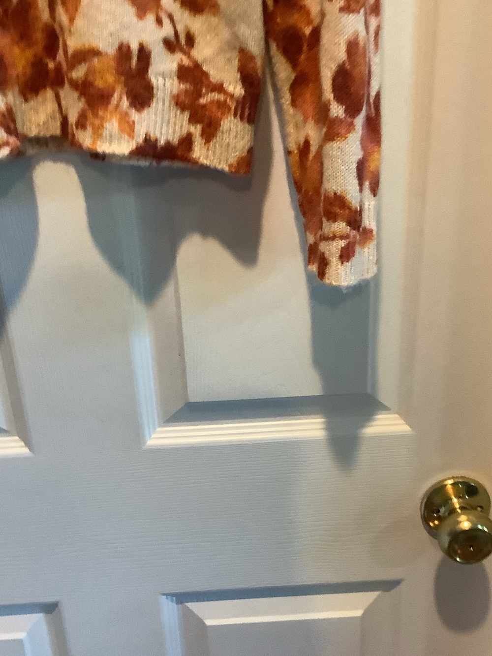 CeCe Cream Sweater with Autumn Floral Print - Picture 4 of 10